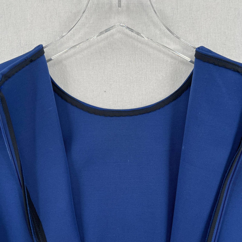 THEORY Dress Womens 6 Blue Fitted Sleeveless Double Stretch Round Neck Navy - Picture 10 of 11